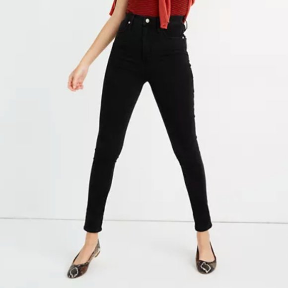 Madewell Denim - Madewell 11" High Rise Black Skinny Jeans Size 27
